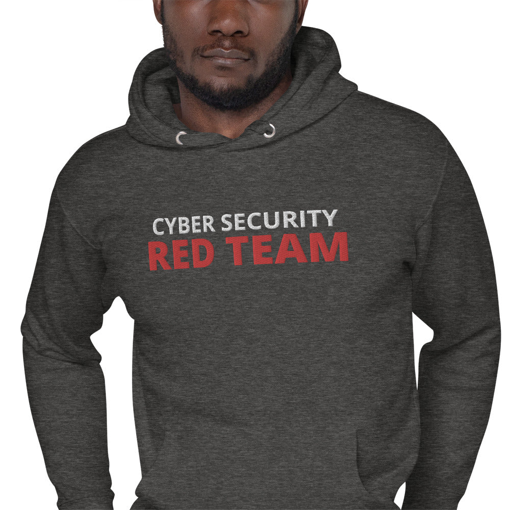 Cyber Security Red team - Unisex Hoodie (large embroidery) by DarkByteGear
