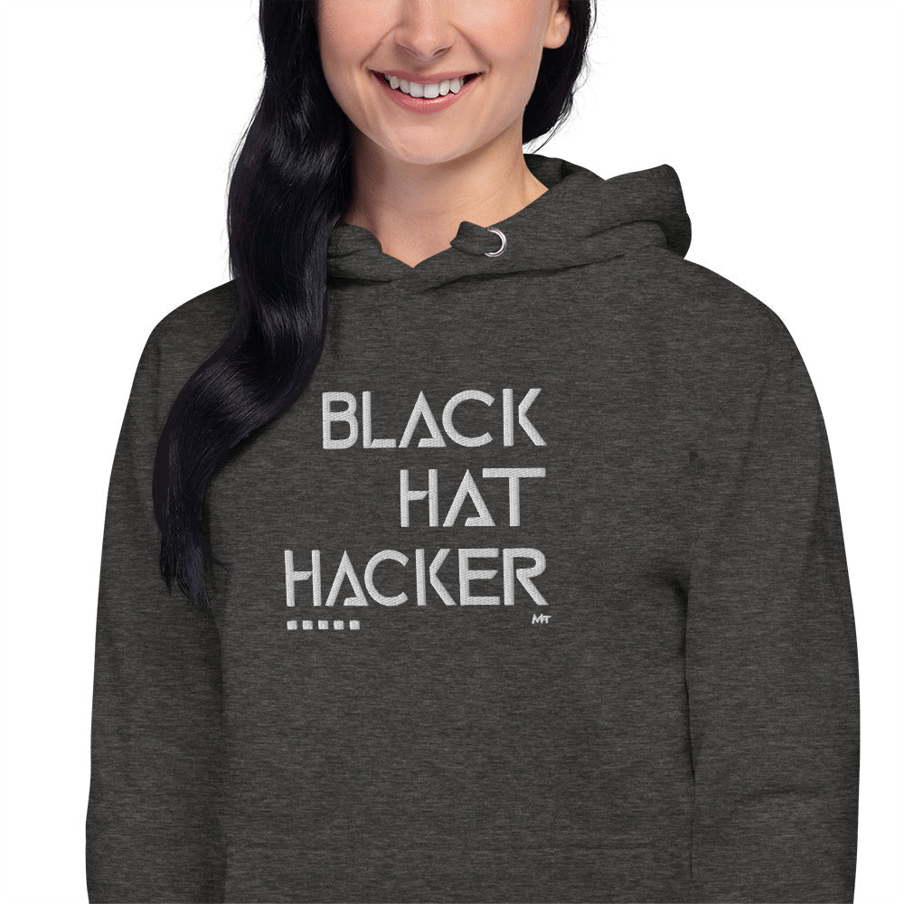 Black Hat Hacker - Unisex Hoodie (embroidered) by DarkByteGear