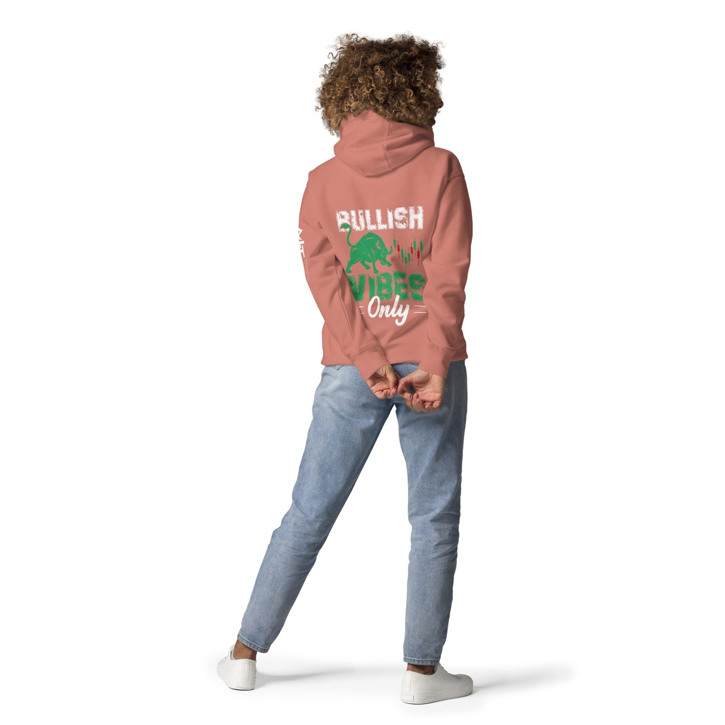 Bullish Vibes Only - Unisex Hoodie ( Back Print ) by DarkByteGear