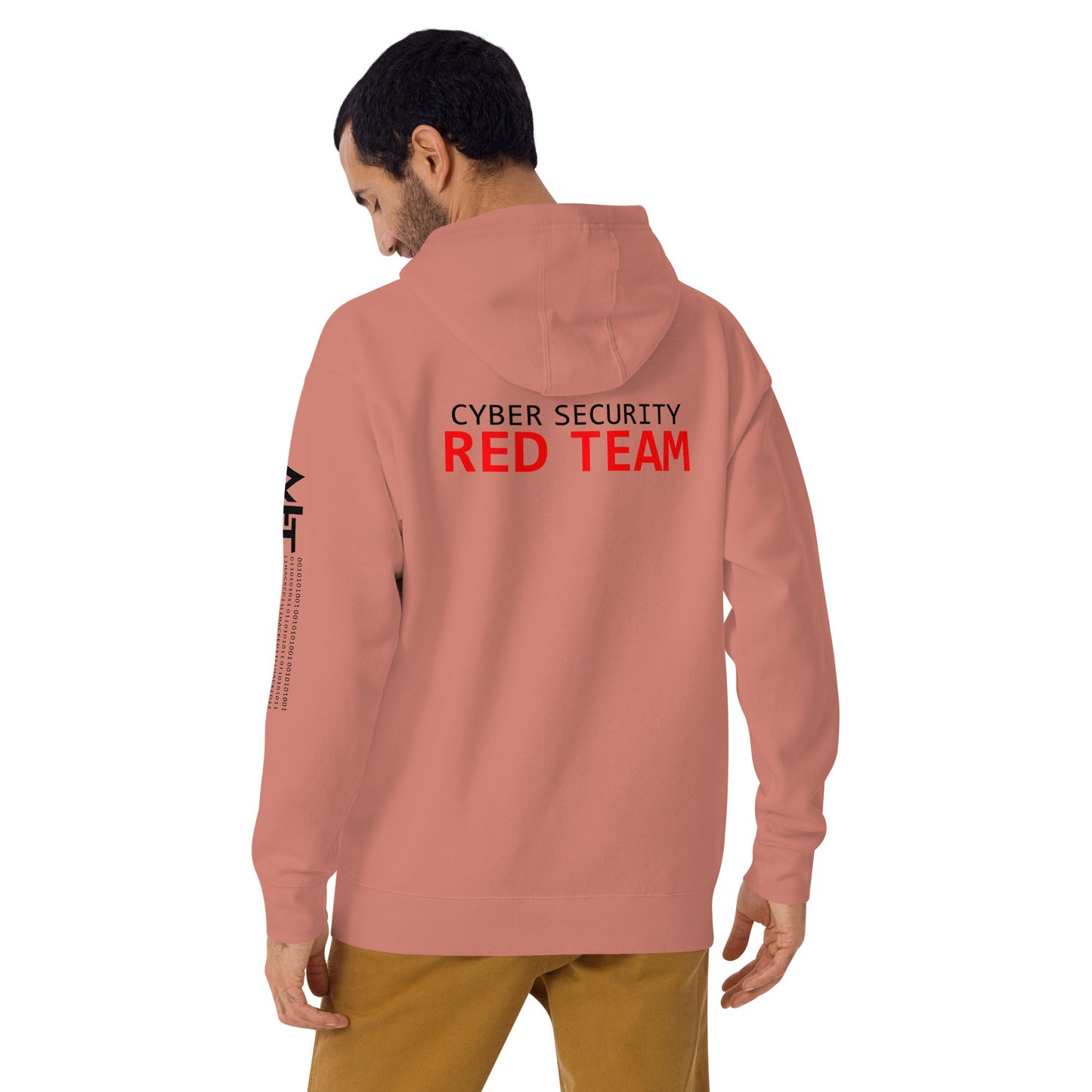 Cyber security red team - Unisex Hoodie (back print) by DarkByteGear