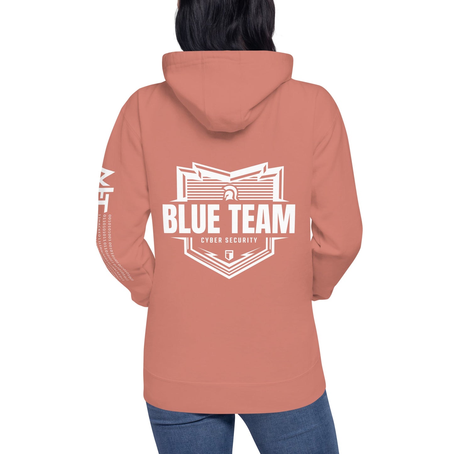 Cyber Security Blue Team V1 - Unisex Hoodie ( Back Print ) by DarkByteGear