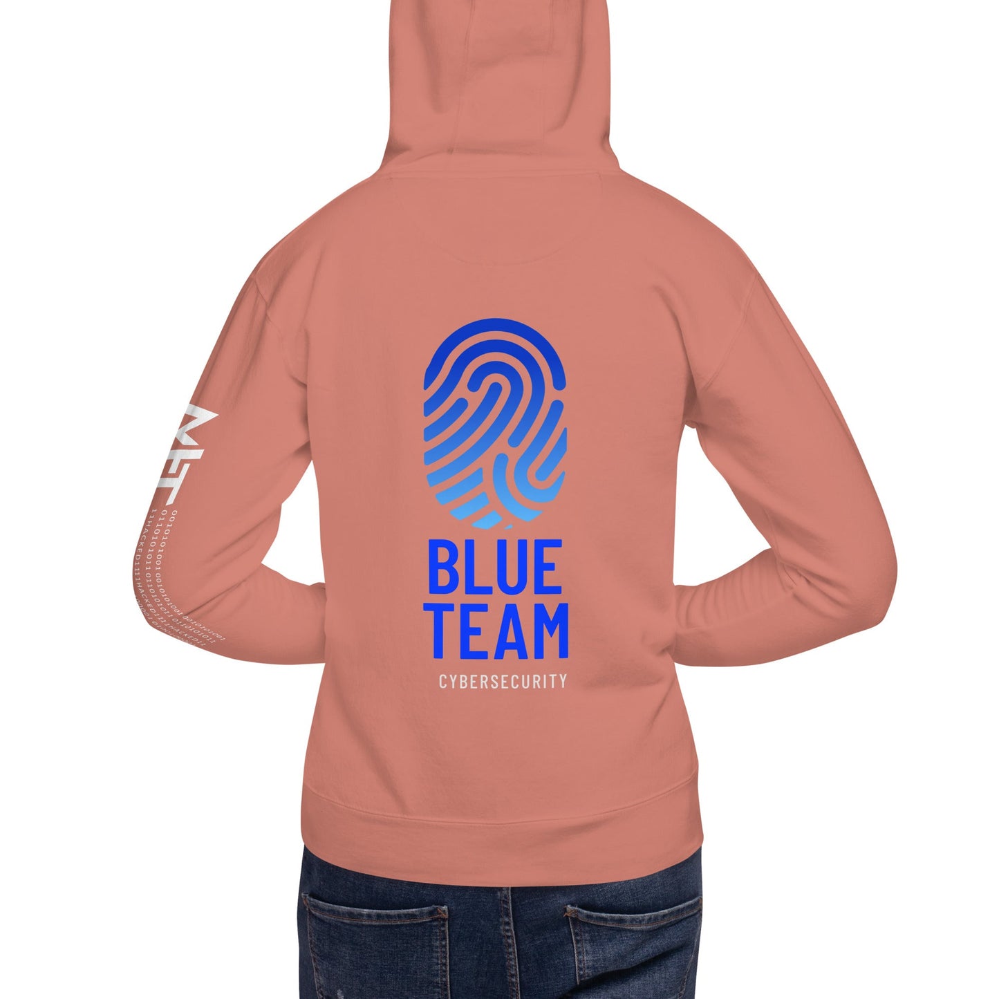 Cyber Security Blue Team v2 - Unisex Hoodie ( Back Print ) by DarkByteGear