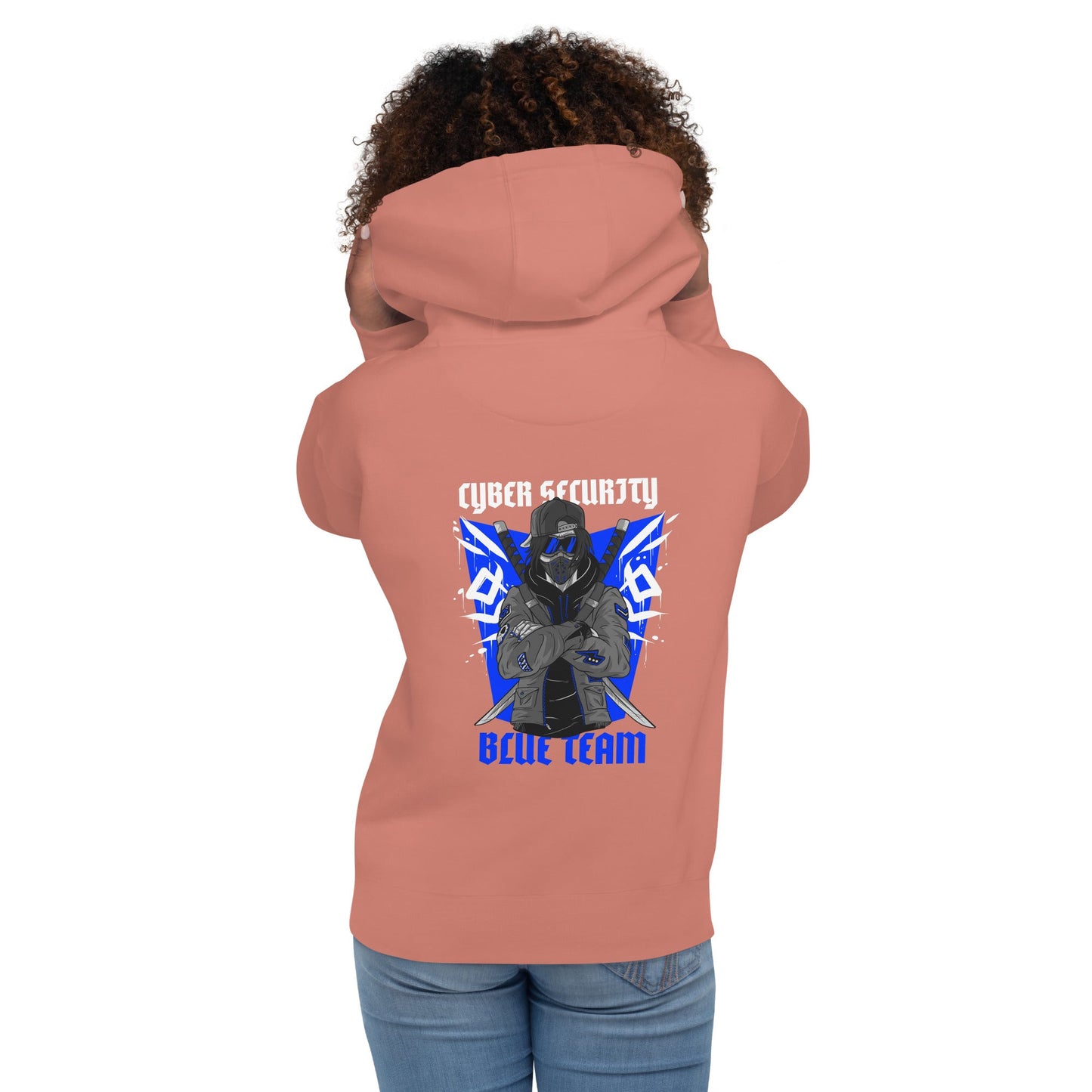Cyber Security Blue Team V3 - Unisex Hoodie ( Back Print ) by DarkByteGear