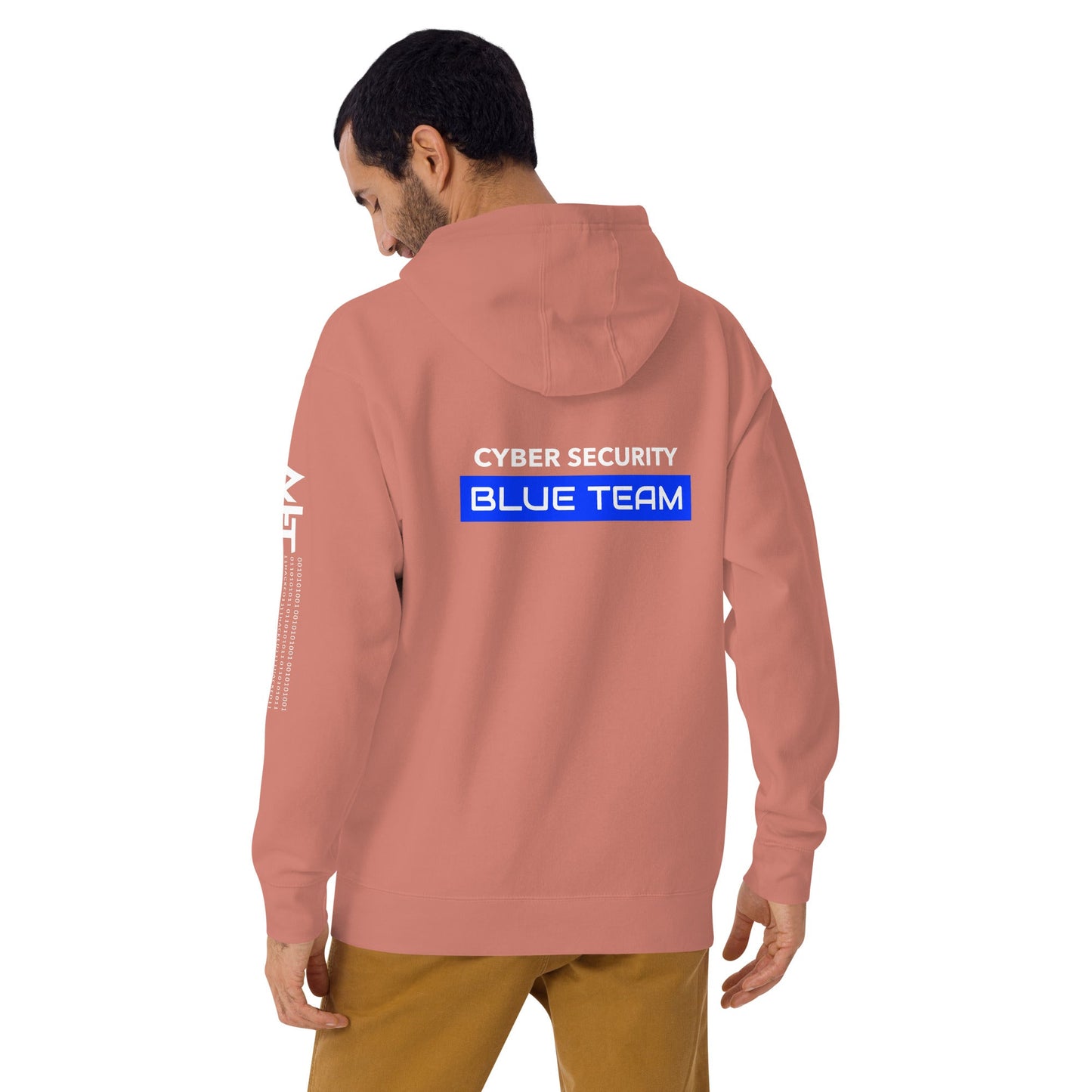 Cyber Security Blue Team V12 - Unisex Hoodie ( Back Print ) by DarkByteGear