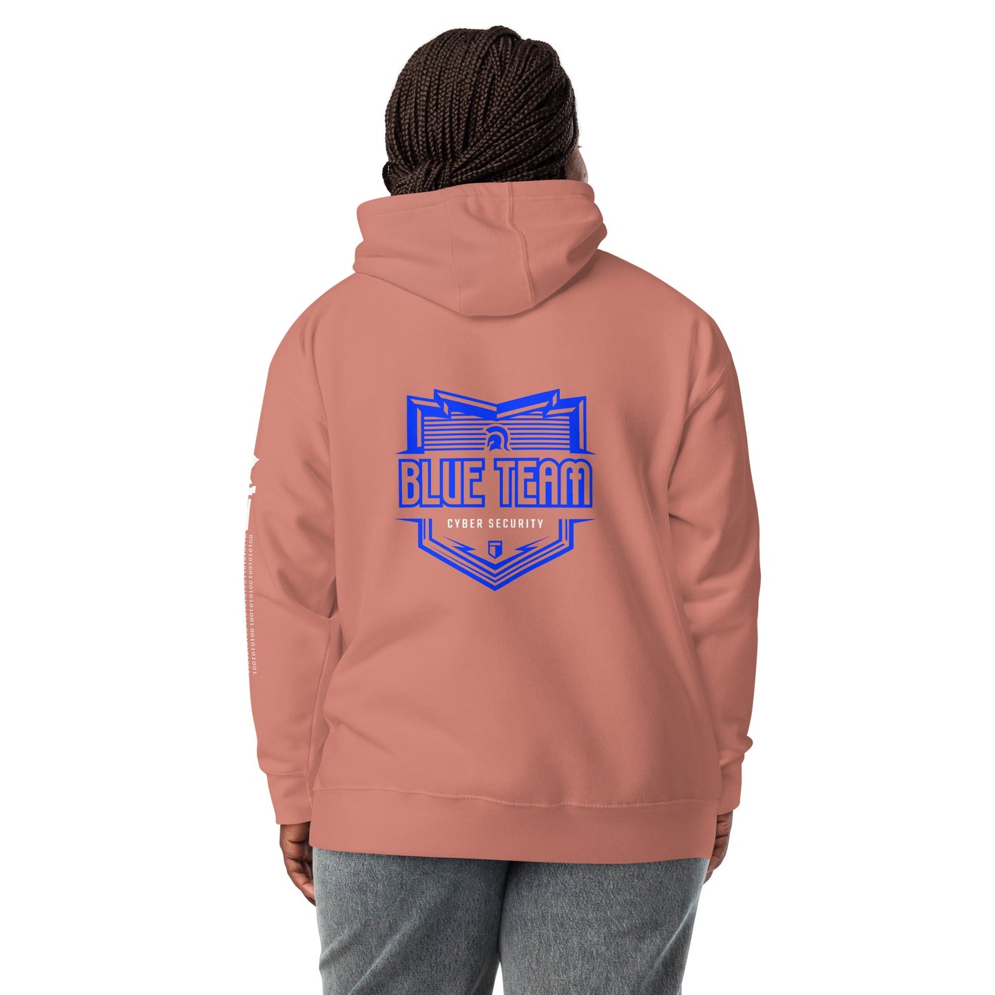 Cyber Security Blue Team 16 - Unisex Hoodie ( Back Print ) by DarkByteGear
