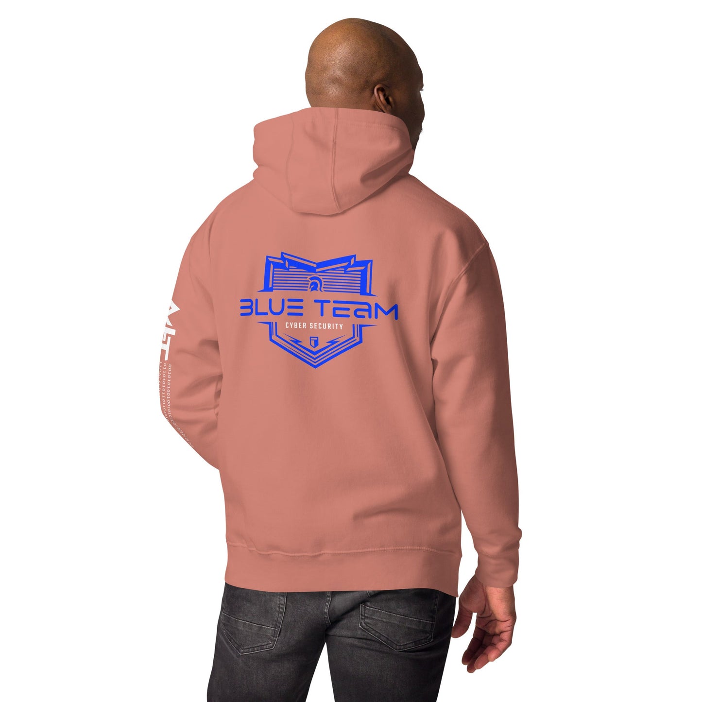 Cyber Security Blue Team V15 - Unisex Hoodie ( Back Print ) by DarkByteGear