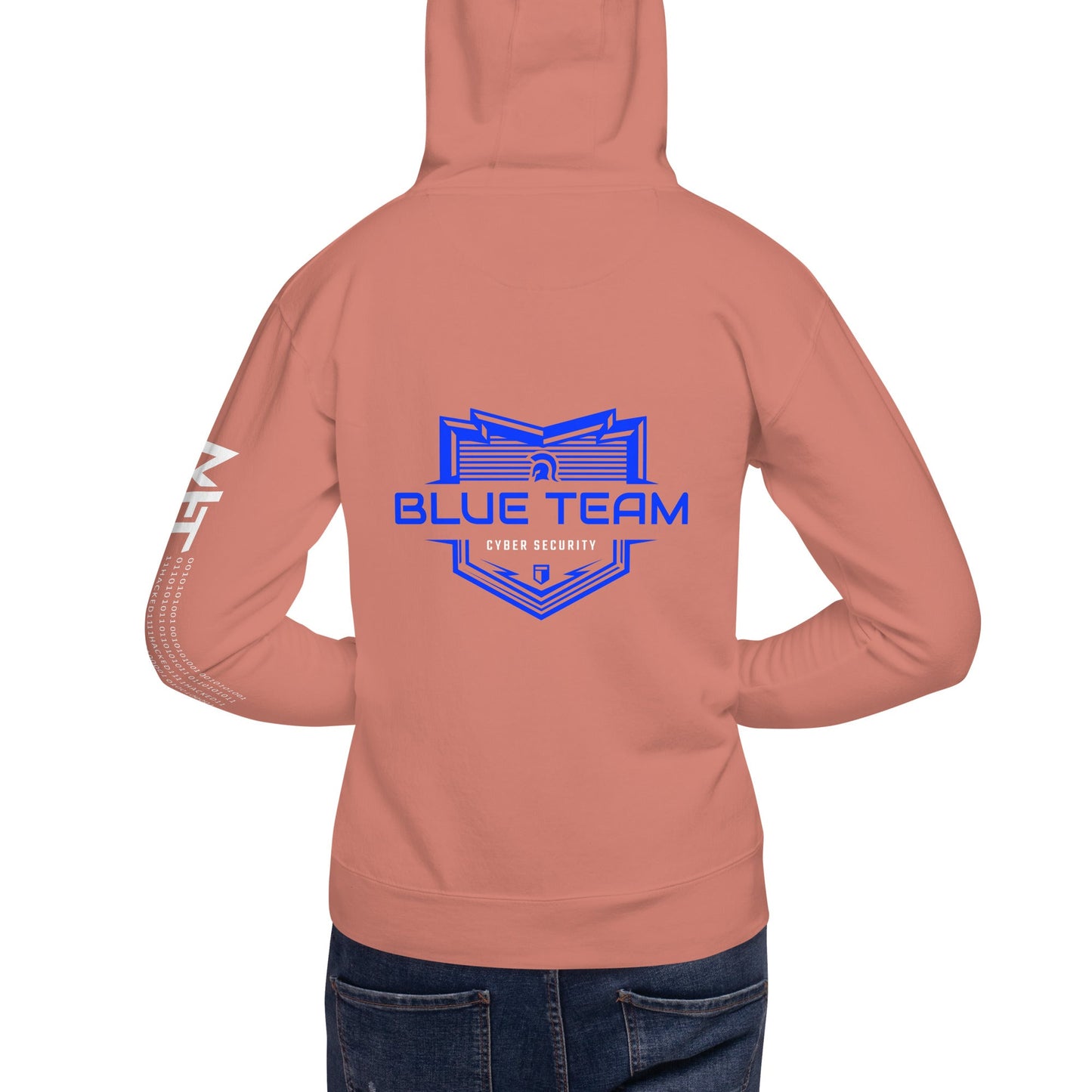Cyber Security Blue Team V17 - Unisex Hoodie ( Back Print ) by DarkByteGear