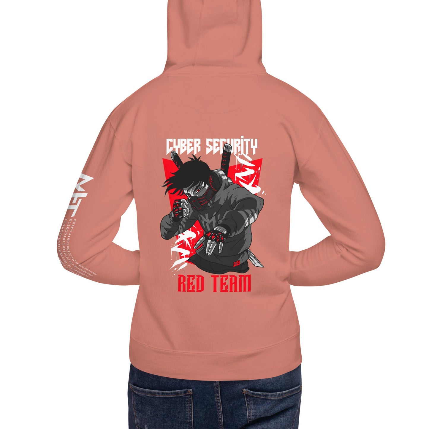 Cyber Security Red Team V3 - Unisex Hoodie ( Back Print ) by DarkByteGear