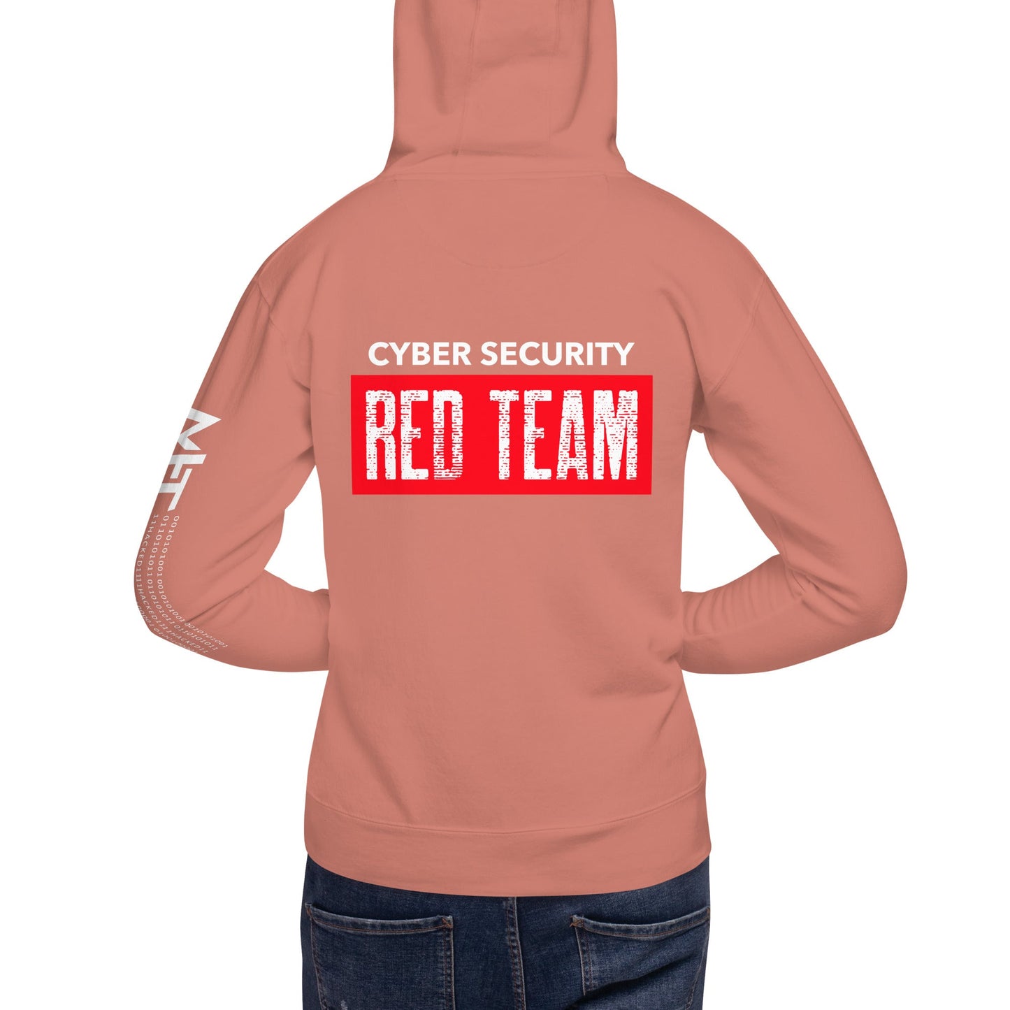 Cyber Security Red Team V1 - Unisex Hoodie ( Back Print ) by DarkByteGear