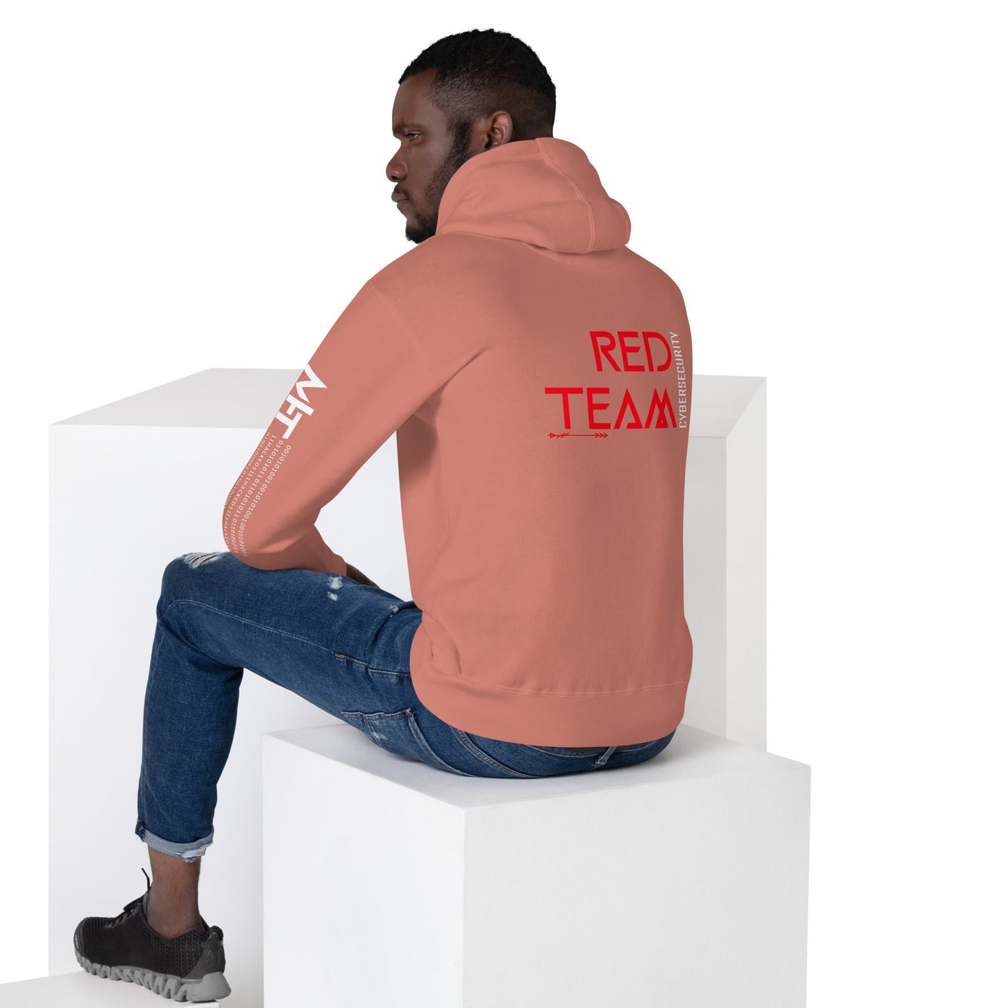 Cyber Security Red Team V4 - Unisex Hoodie ( Back Print ) by DarkByteGear