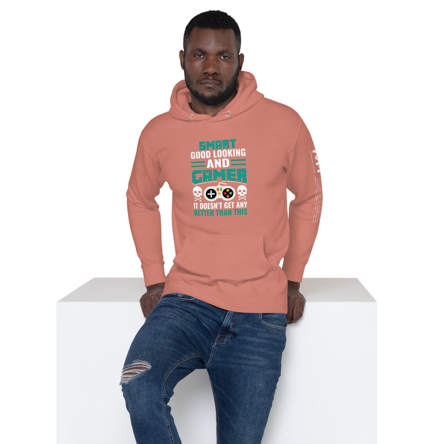 Smart Good Looking and Gamer; It Doesn't Get Any Better than this - Unisex Hoodie by DarkByteGear