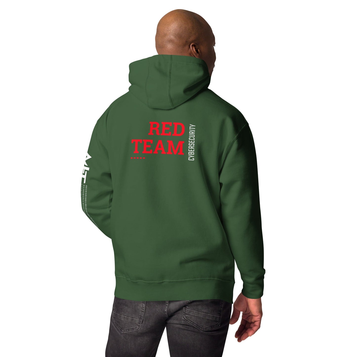 Cyber Security Red Team V12 - Unisex Hoodie ( Back Print ) by DarkByteGear