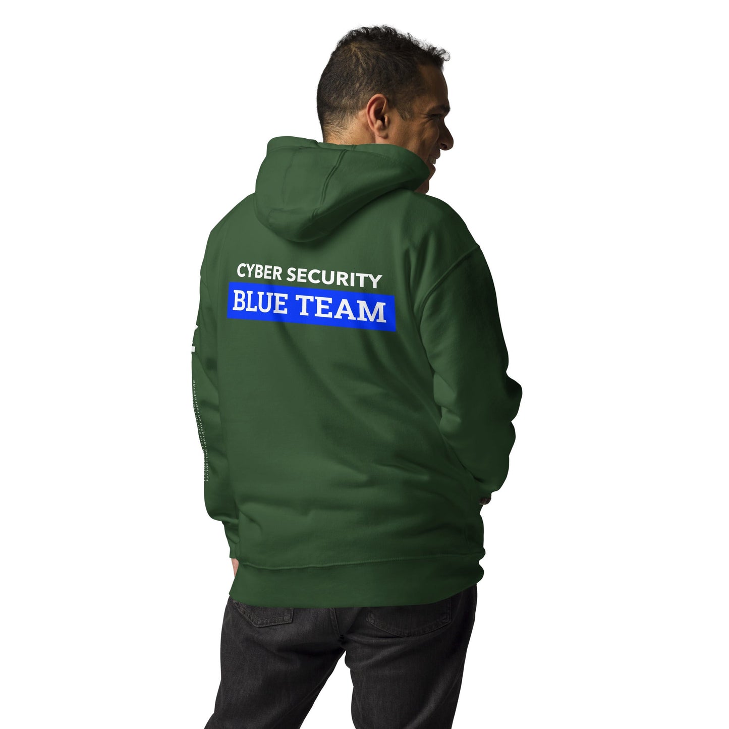 Cyber Security Blue Team V6 - Unisex Hoodie ( Back Print ) by DarkByteGear