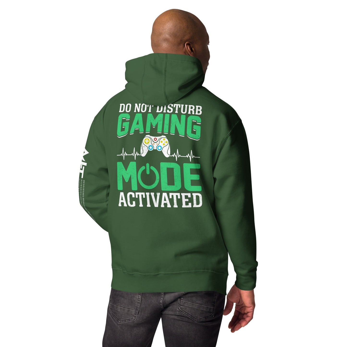 Do not Disturb, Gaming Mode On - Unisex Hoodie ( Back Print ) by DarkByteGear
