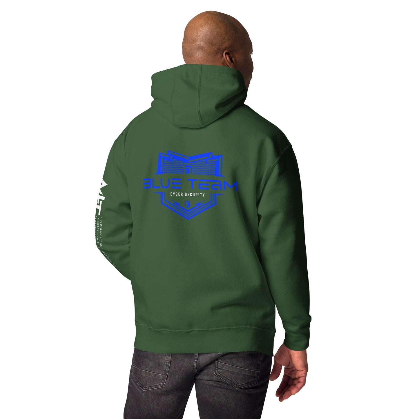 Cyber Security Blue Team V15 - Unisex Hoodie ( Back Print ) by DarkByteGear