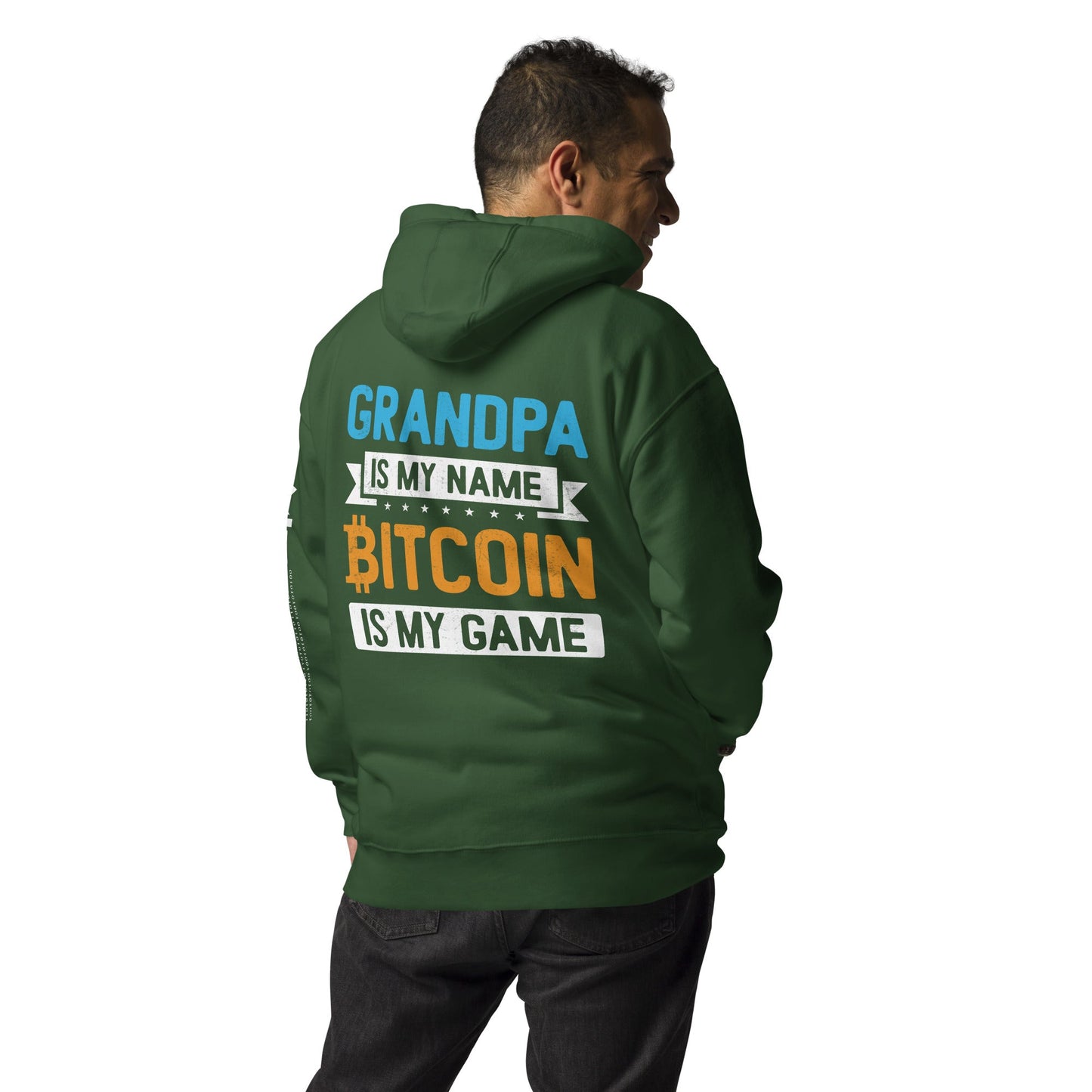 Grandpa is My Name, Bitcoin is My Game - Unisex Hoodie by DarkByteGear