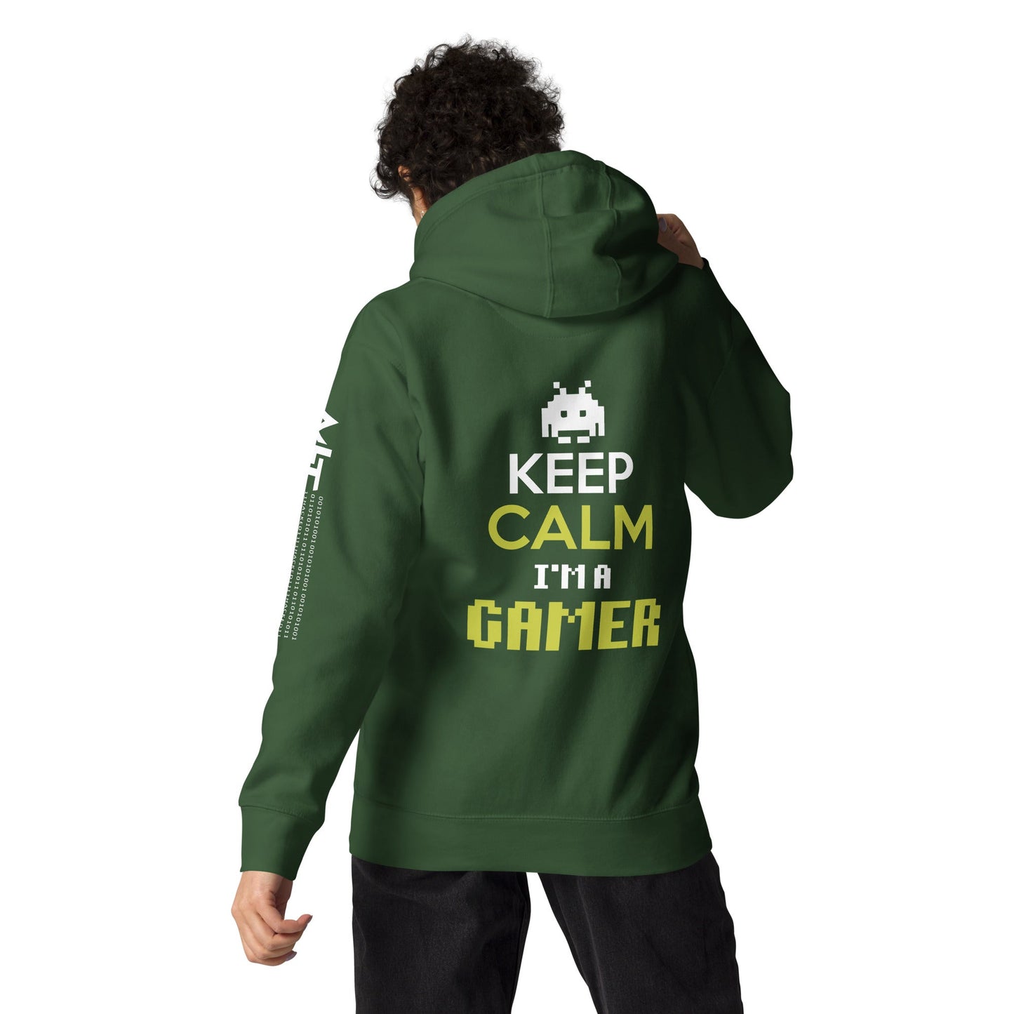 Keep Calm and I am a Gamer - Unisex Hoodie ( Back Print ) by DarkByteGear