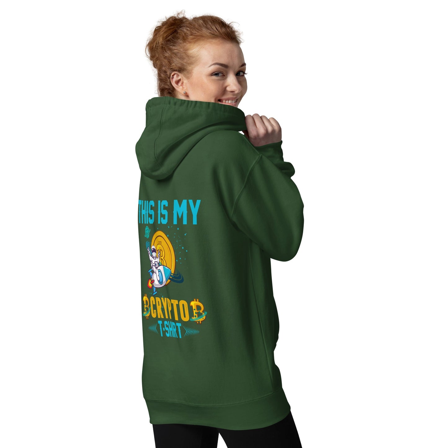 This is my Crypto T-shirt with Turtle Ninja and Missile - Unisex Hoodie ( Back Print ) by DarkByteGear