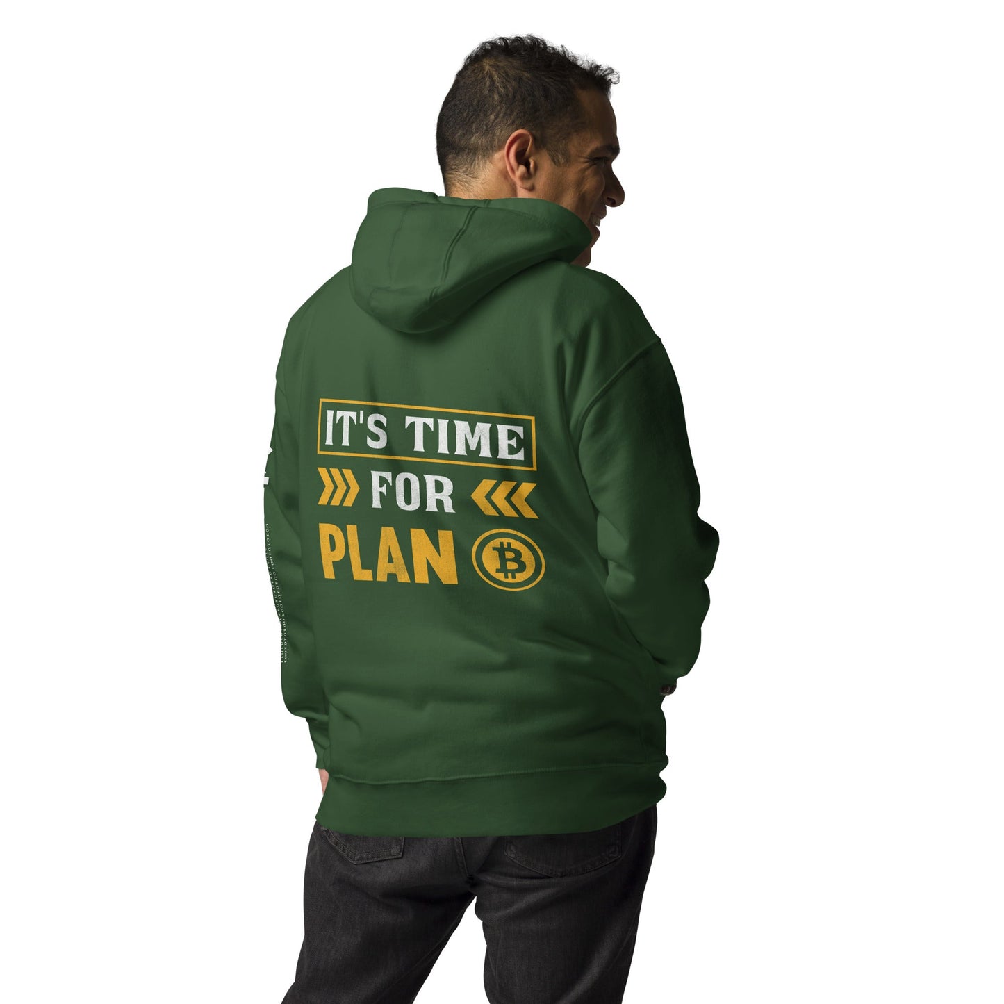 It's Time for Plan B - Unisex Hoodie ( Back Print ) by DarkByteGear