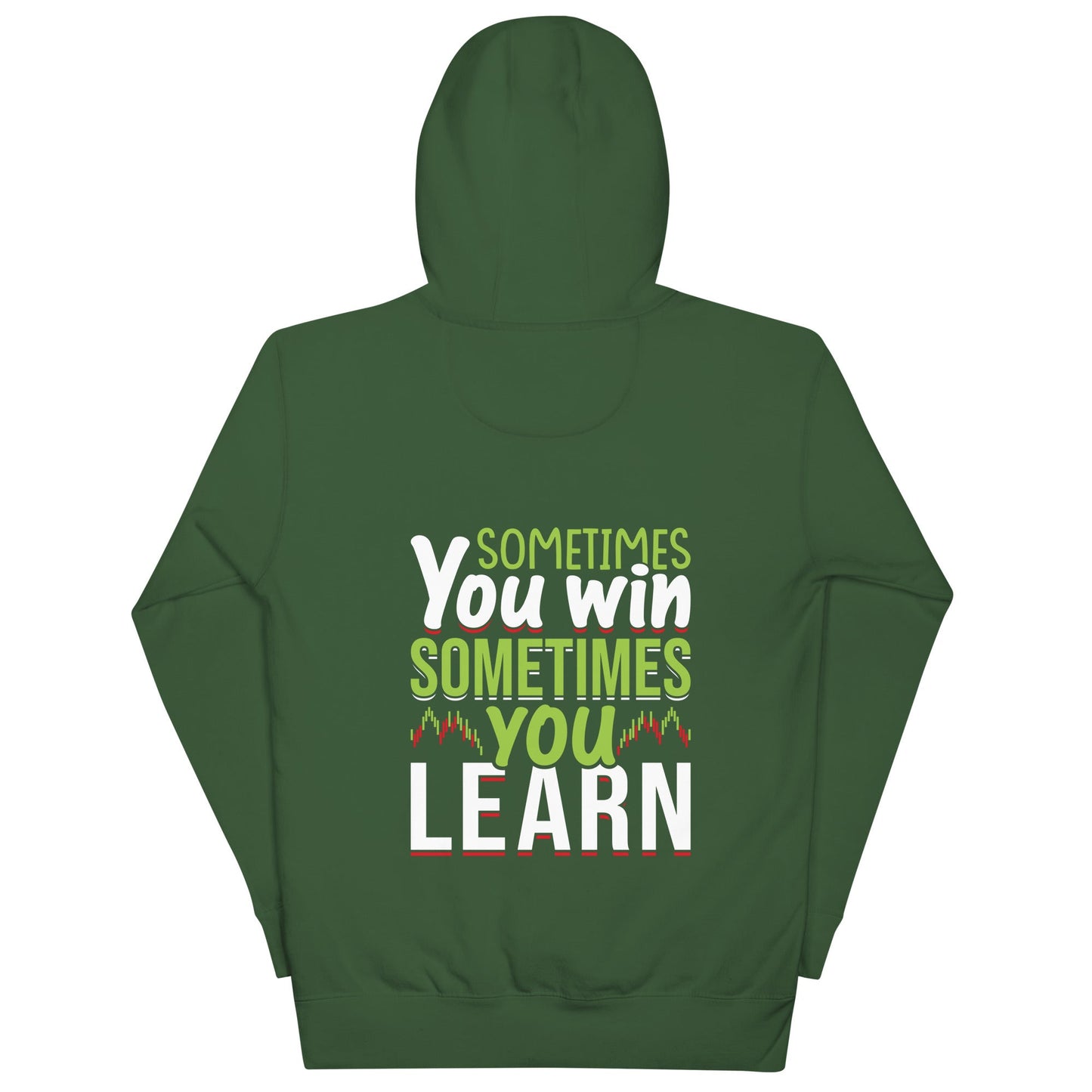 Sometimes you Win, sometimes you Learn - Unisex Hoodie ( Back Print ) by DarkByteGear