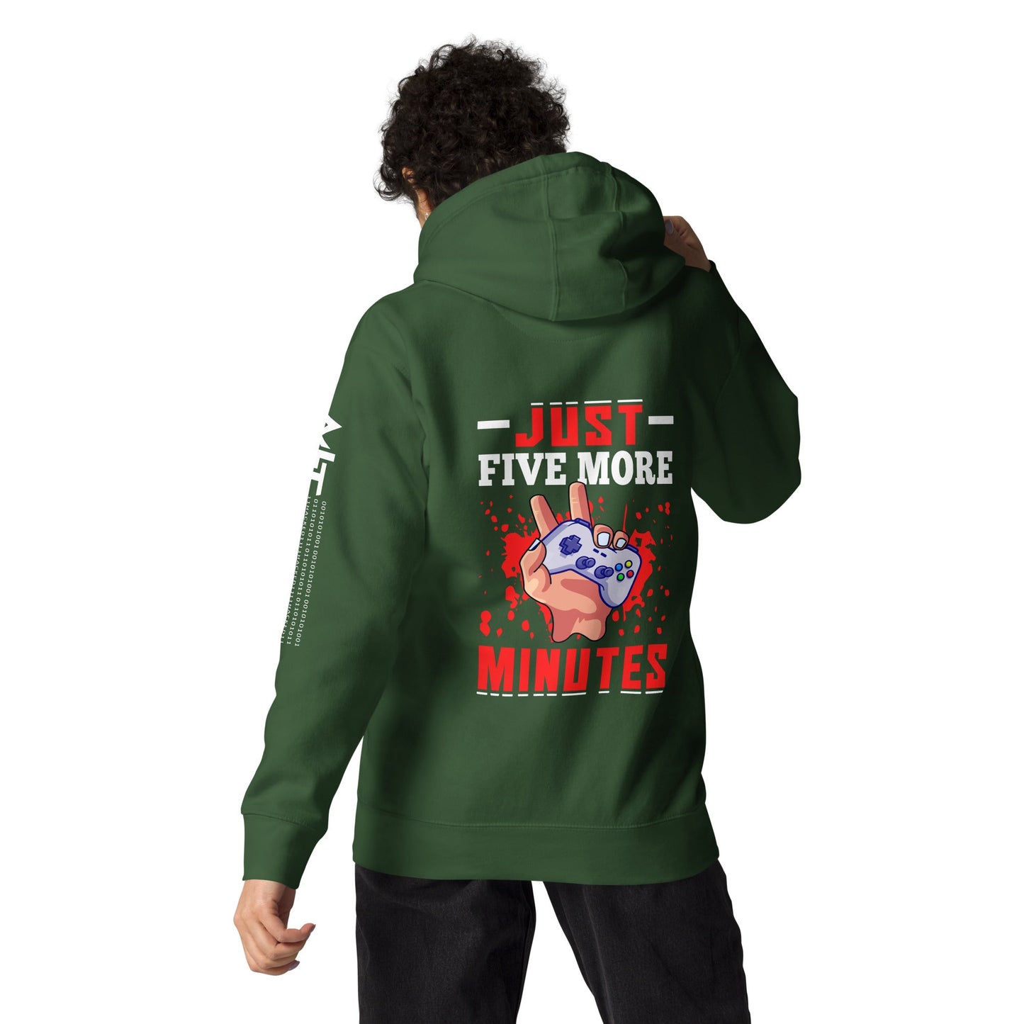 Just 5 more Minutes Rima - Unisex Hoodie ( Back Print ) by DarkByteGear