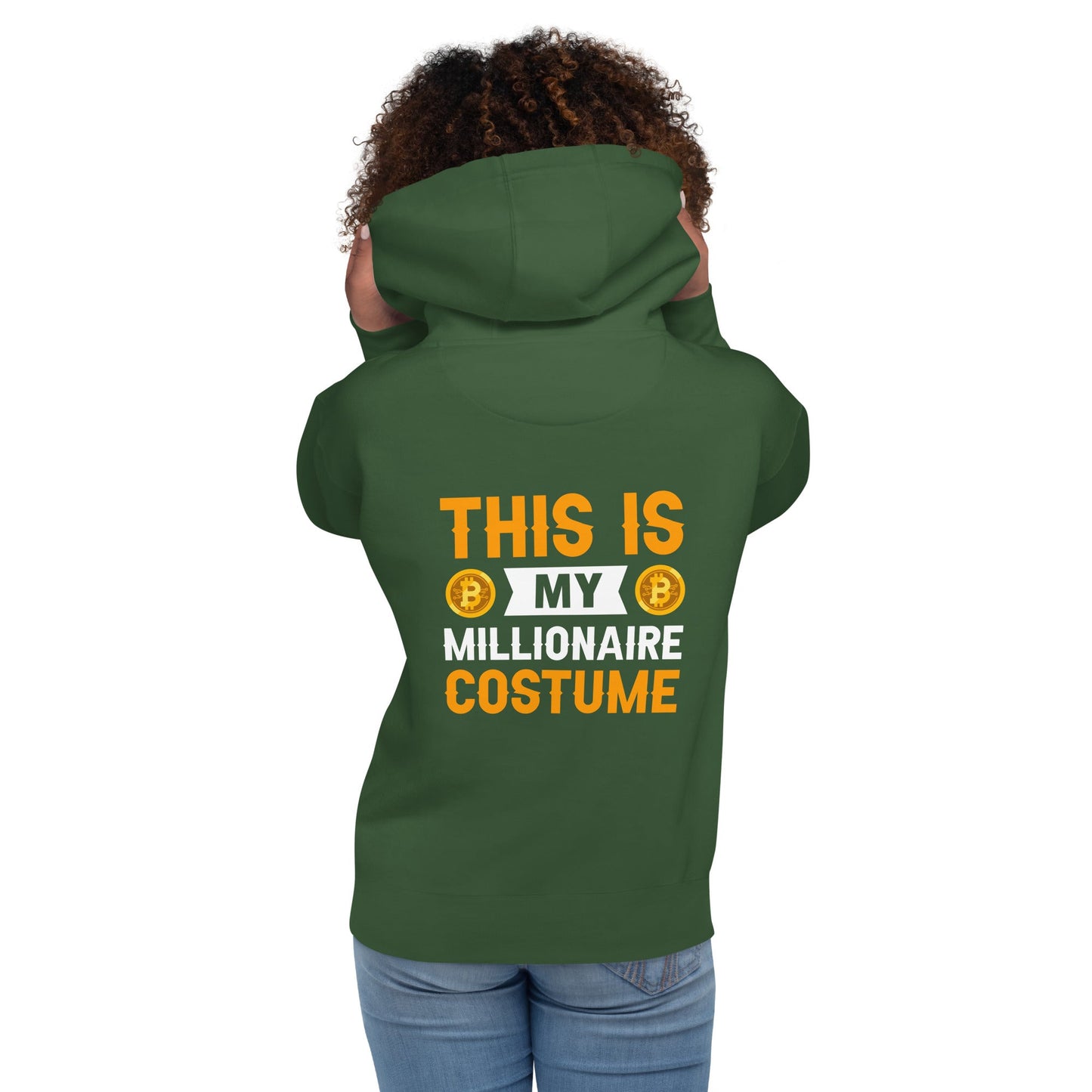 This is My Millionaire Costume - Unisex Hoodie ( Back Print ) by DarkByteGear