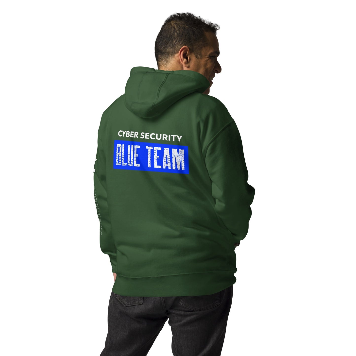 Cyber Security Blue Team V5 - Unisex Hoodie ( Back Print ) by DarkByteGear