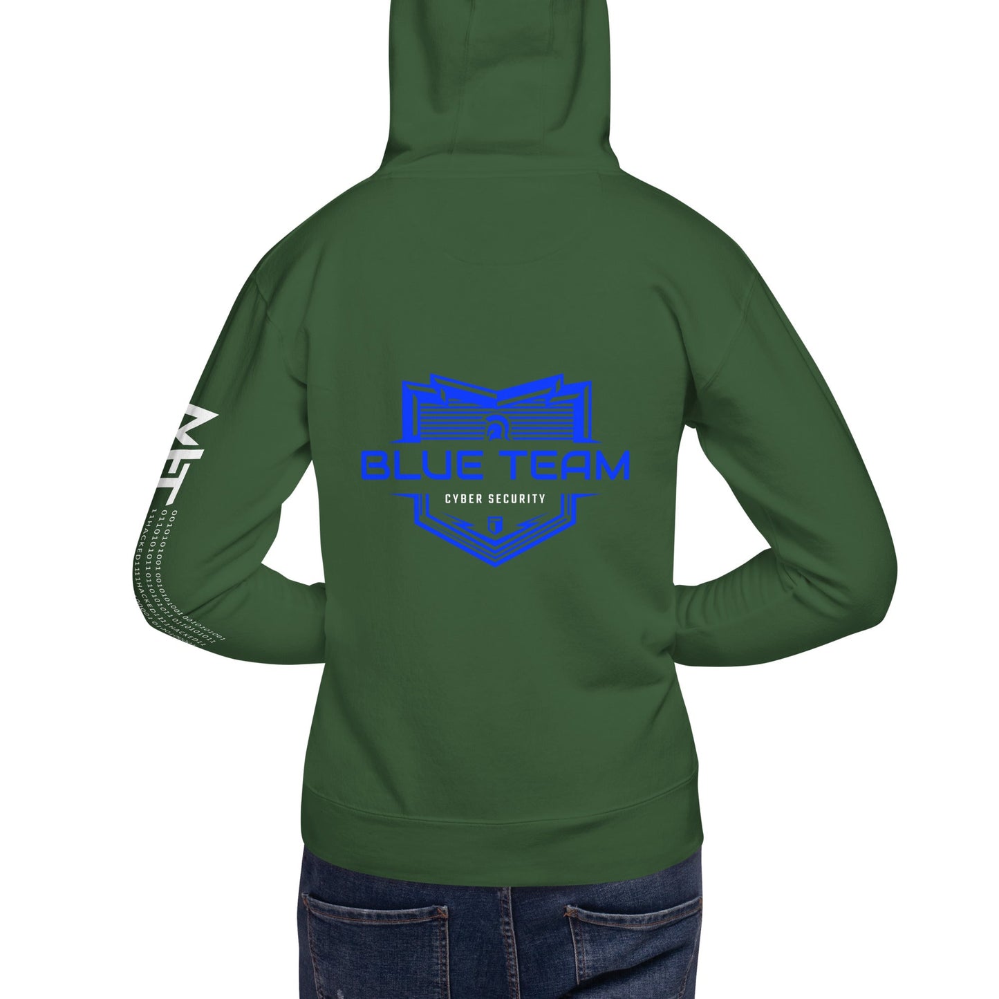 Cyber Security Blue Team V17 - Unisex Hoodie ( Back Print ) by DarkByteGear