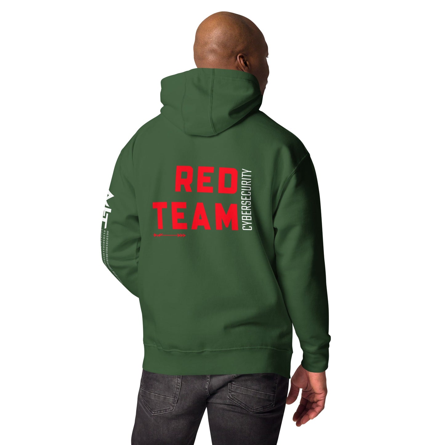 Cyber Security Red Team V8 - Unisex Hoodie ( Back Print ) by DarkByteGear