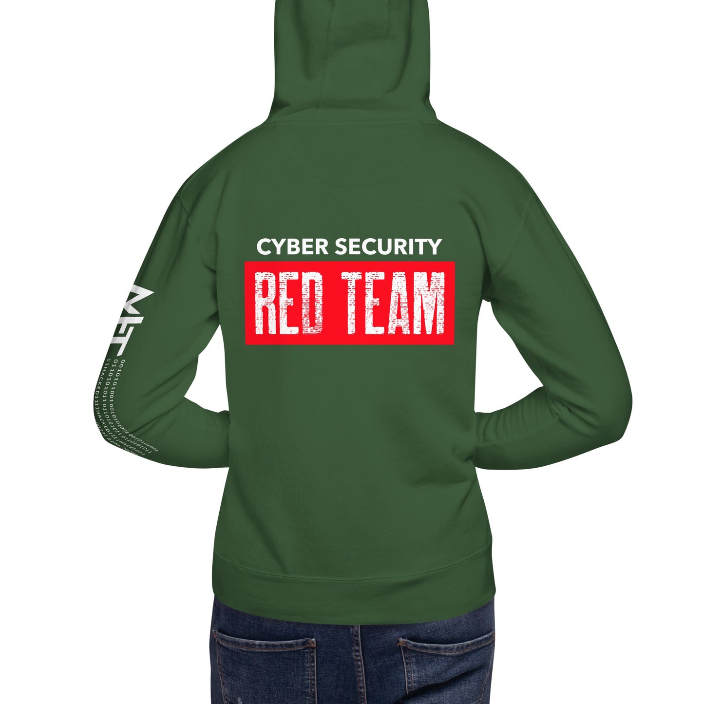 Cyber Security Red Team V1 - Unisex Hoodie ( Back Print ) by DarkByteGear