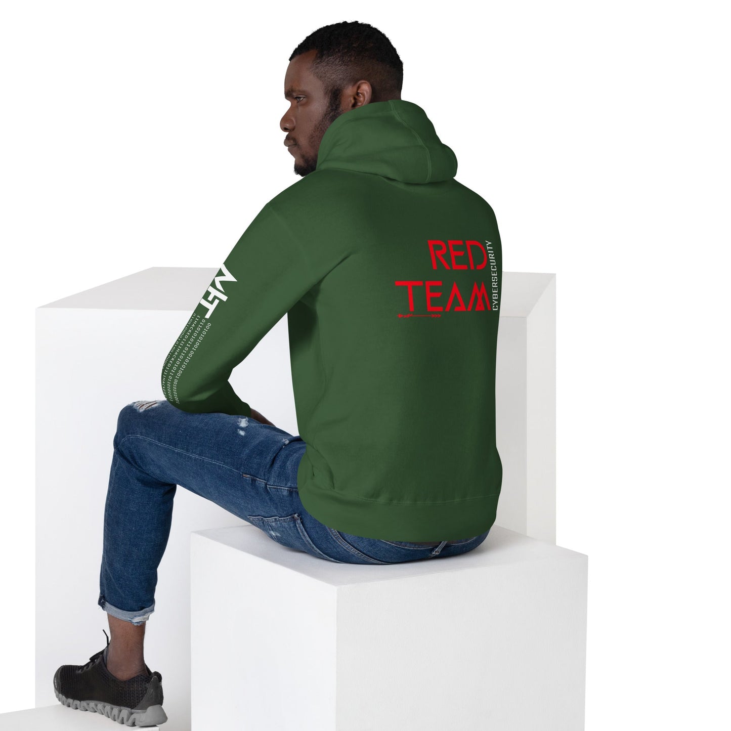 Cyber Security Red Team V4 - Unisex Hoodie ( Back Print ) by DarkByteGear