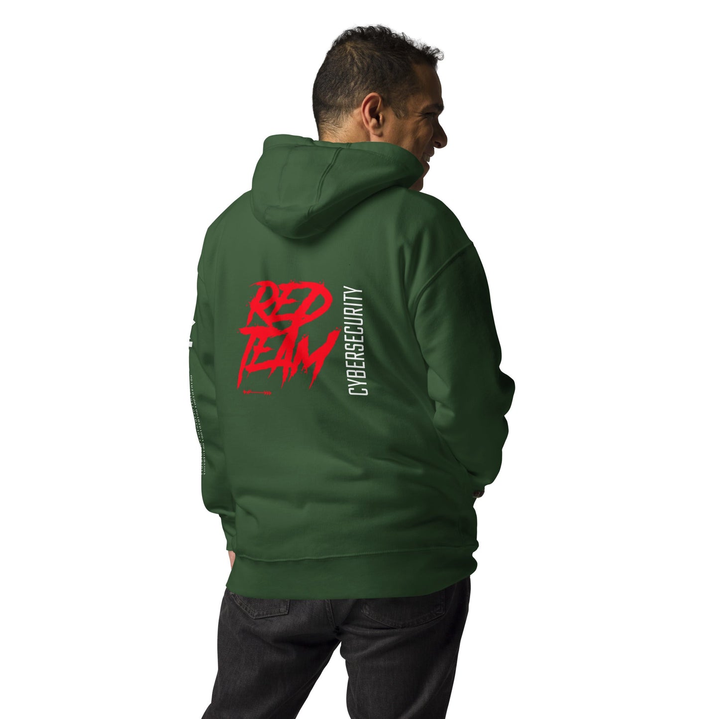 Cyber Security Red Team V6 - Unisex Hoodie ( Back Print ) by DarkByteGear