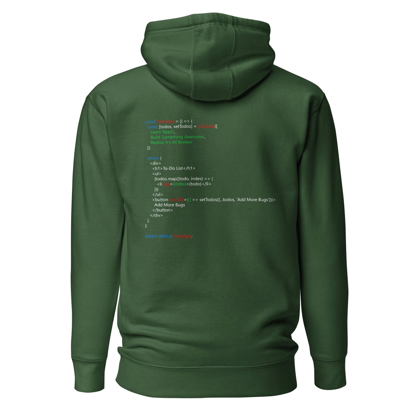 The Classic To-Do List - Unisex Hoodie (back print) by DarkByteGear