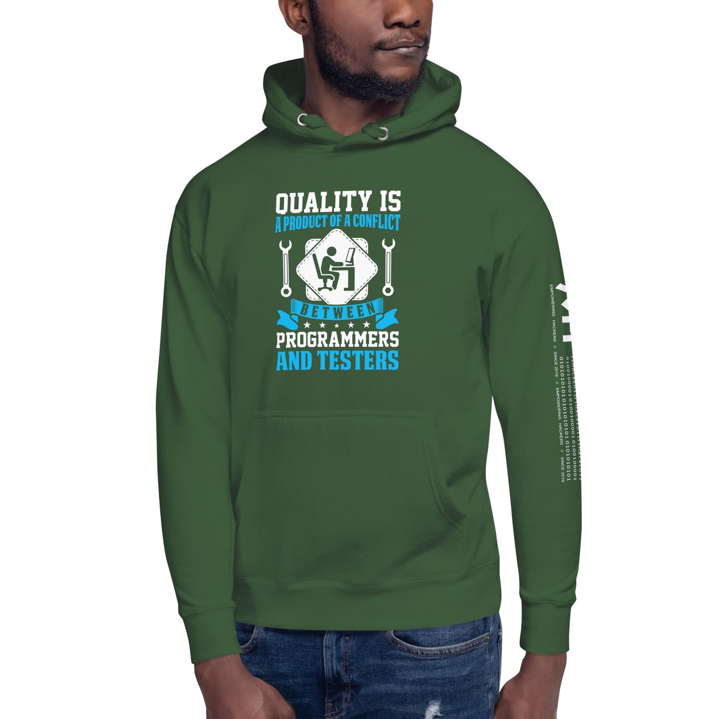 Quality is a Product of a conflict - Unisex Hoodie by DarkByteGear