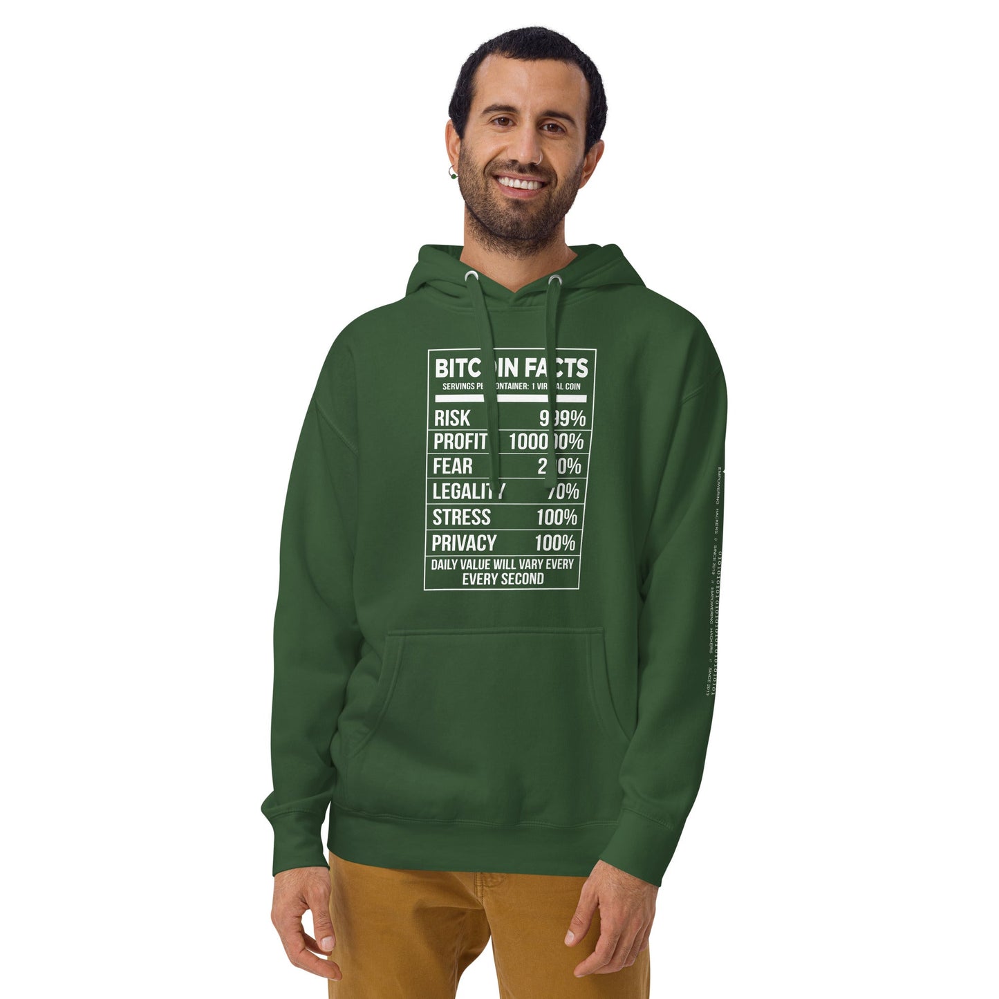 Bitcoin Facts - Unisex Hoodie by DarkByteGear