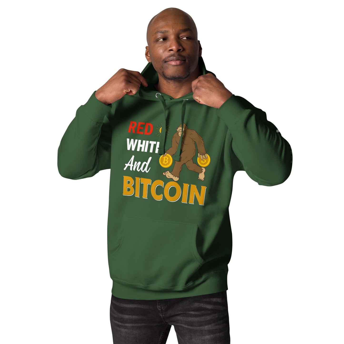 Red, White and Bitcoin - Unisex Hoodie by DarkByteGear