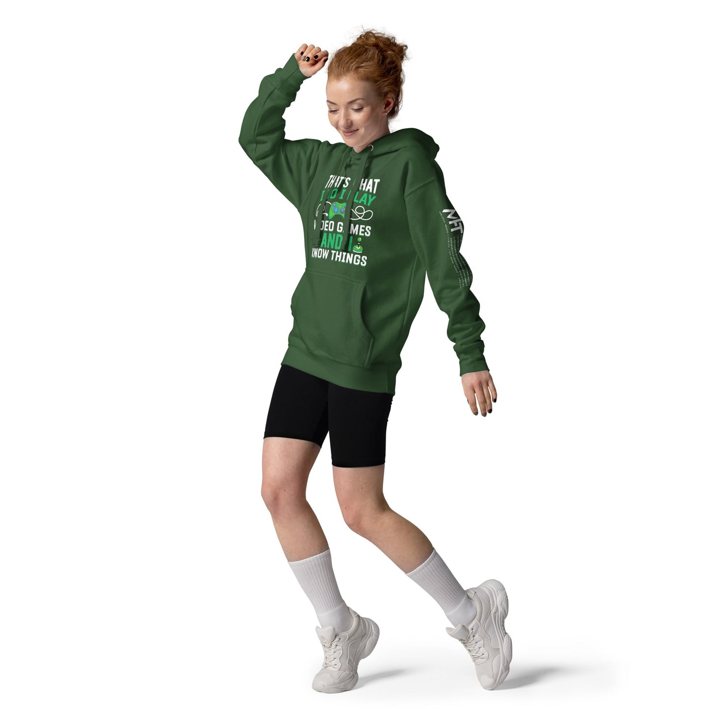 That's What I Do, I play Video Games and I know Things Unisex Hoodie by DarkByteGear
