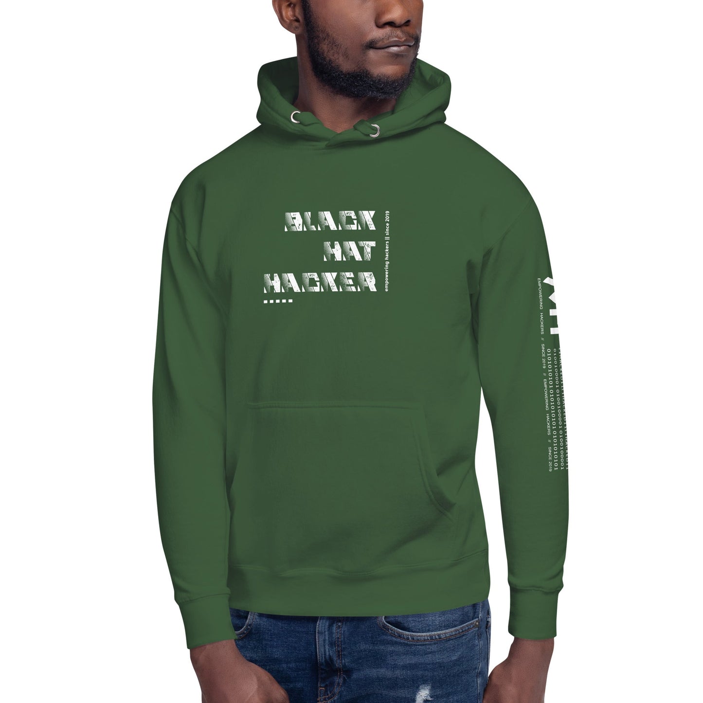 Black Hat Hacker V13 Unisex Hoodie by DarkByteGear