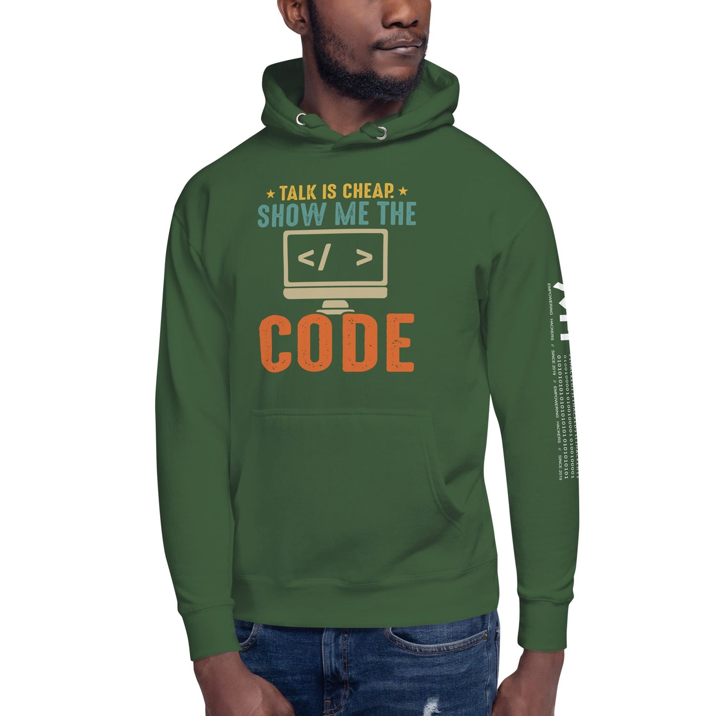 Talk is Cheap! Show me the Code - Unisex Hoodie by DarkByteGear