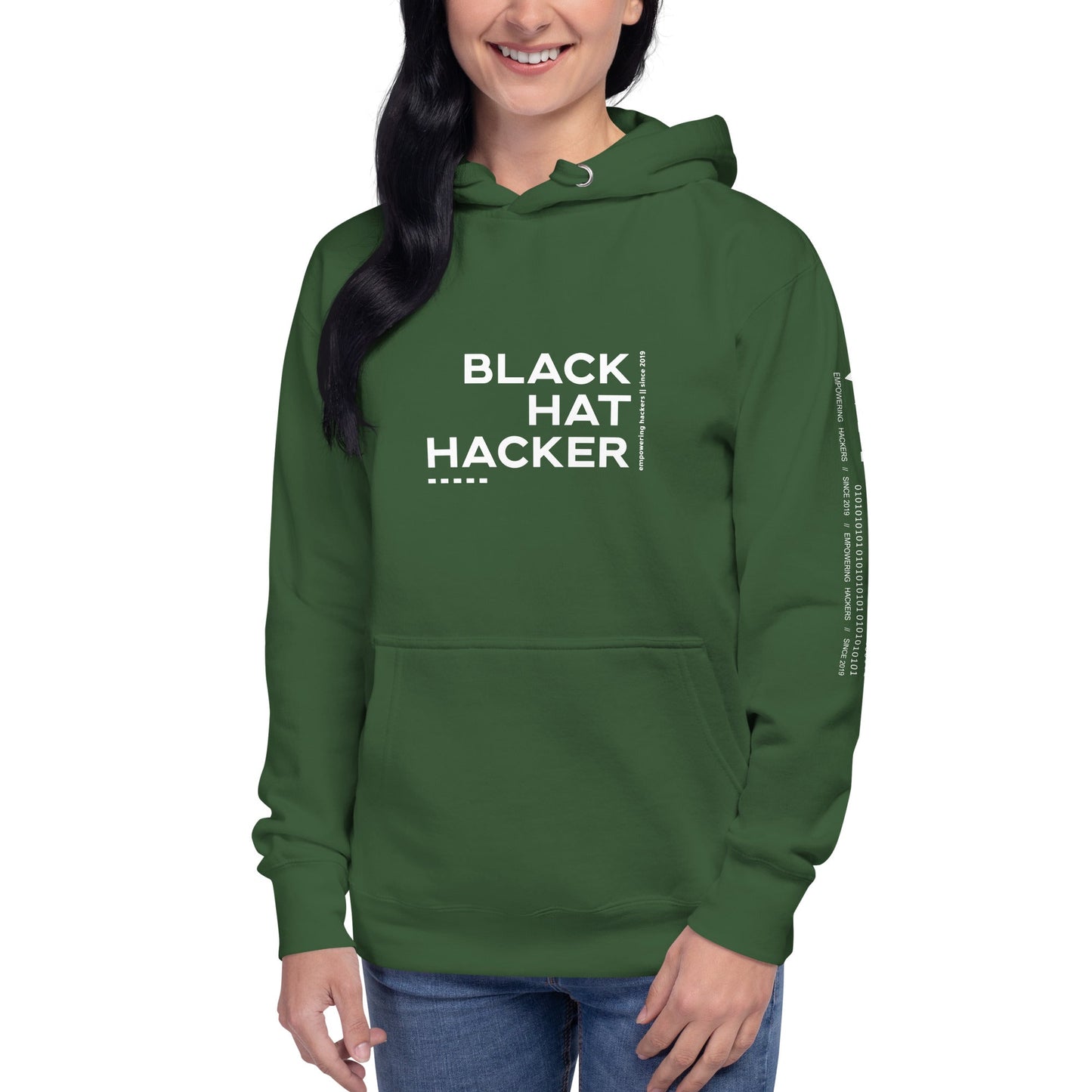 Black Hat Hacker V12 Unisex Hoodie by DarkByteGear