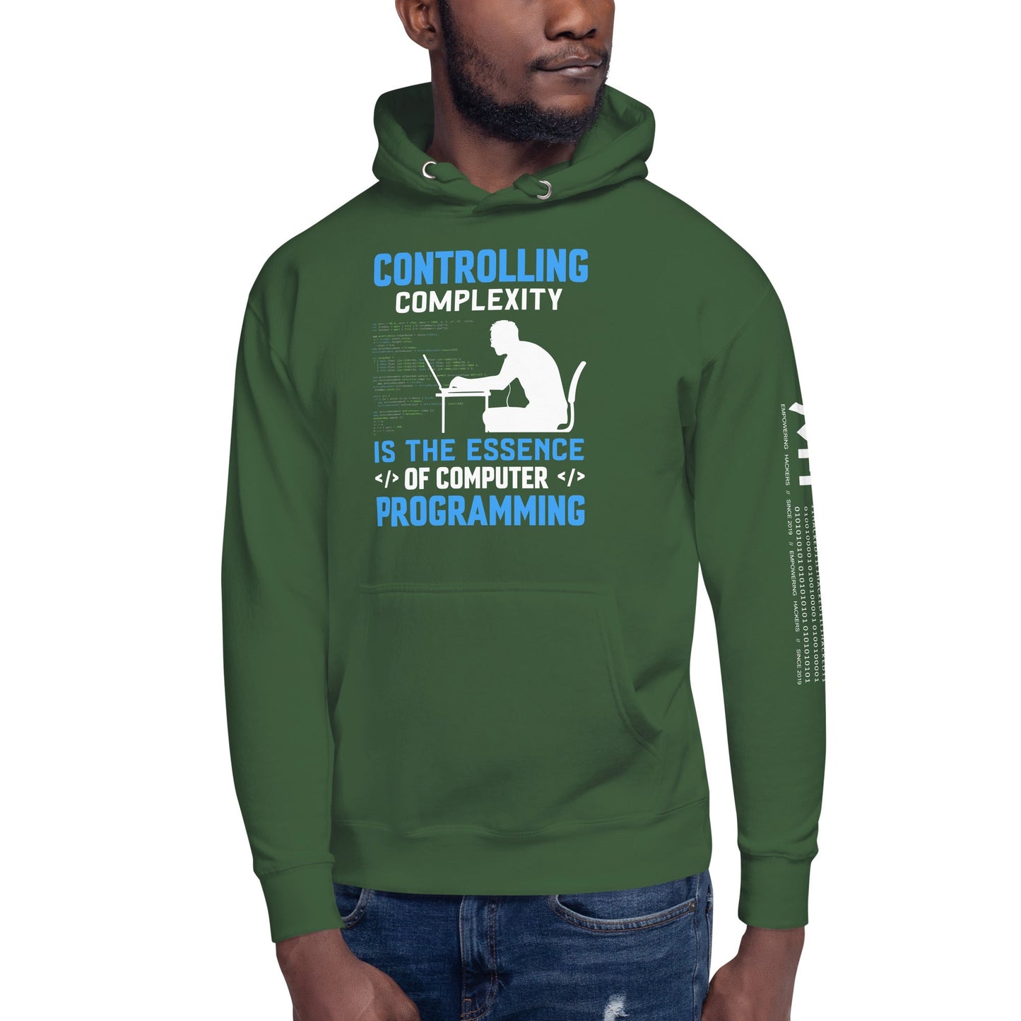 Controlling Complexity is the Essence of Computer Programming Unisex Hoodie by DarkByteGear