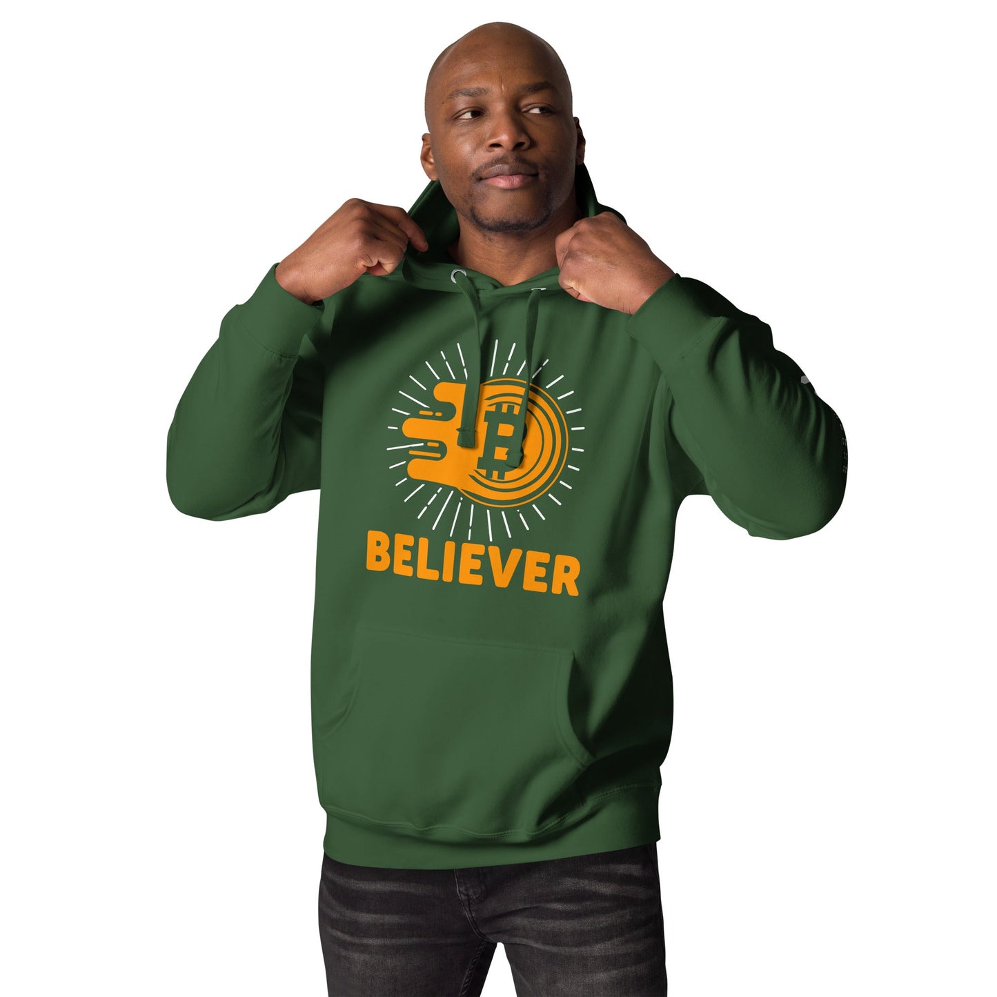 Bitcoin Believer Unisex Hoodie by DarkByteGear