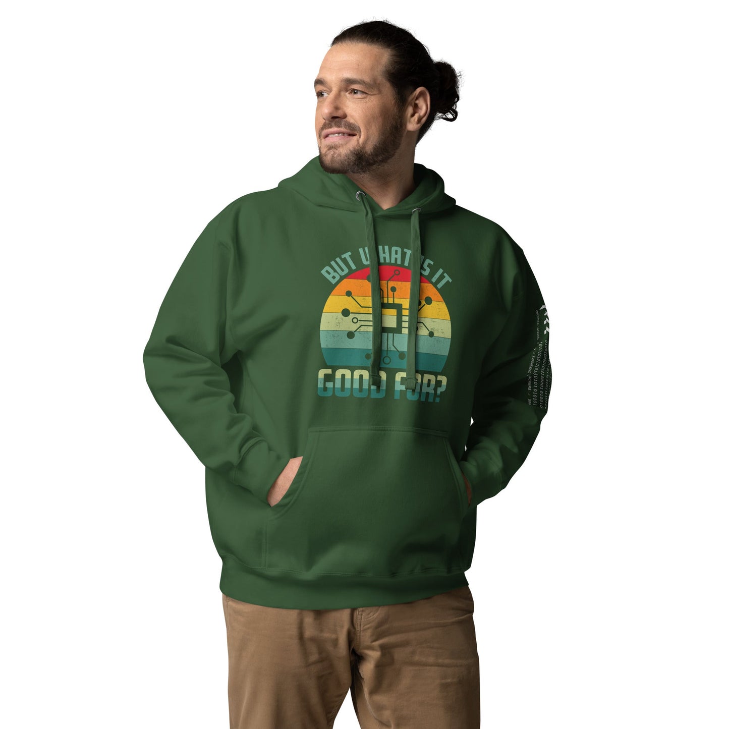 But What is it Good for? Unisex Hoodie by DarkByteGear