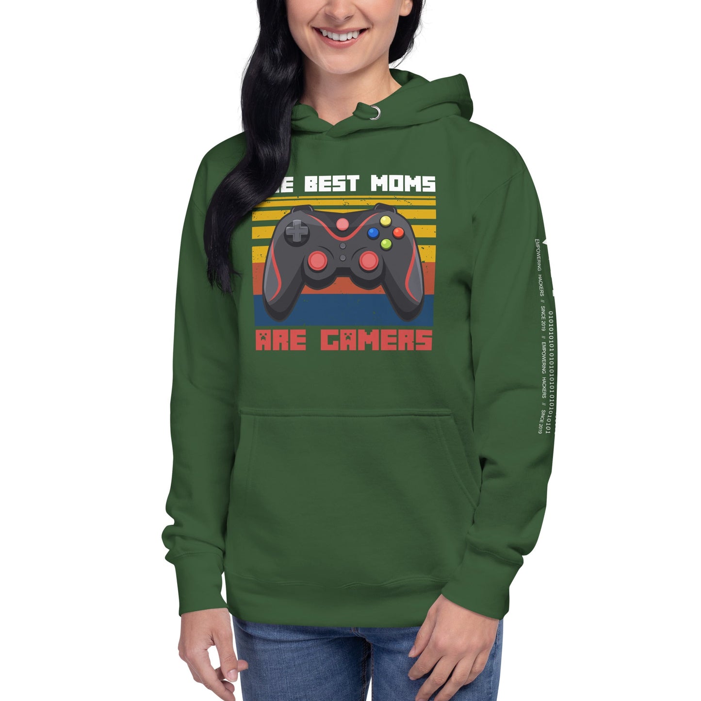 The best Moms are Gamers Unisex Hoodie by DarkByteGear