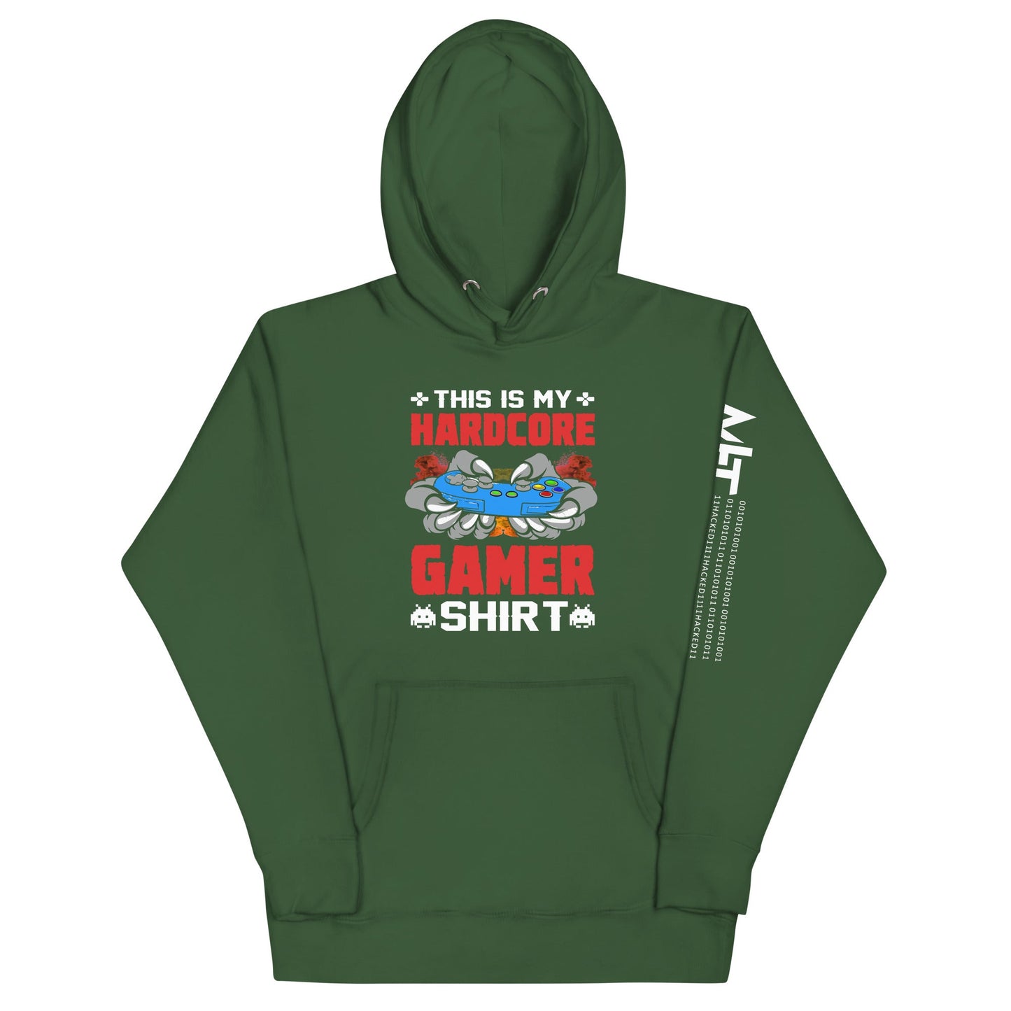 This is My Hardcore Gamer Shirt - Unisex Hoodie by DarkByteGear