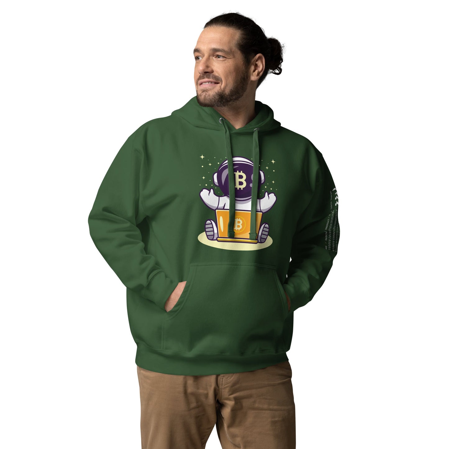Bitcoin Astronaut - Unisex Hoodie by DarkByteGear