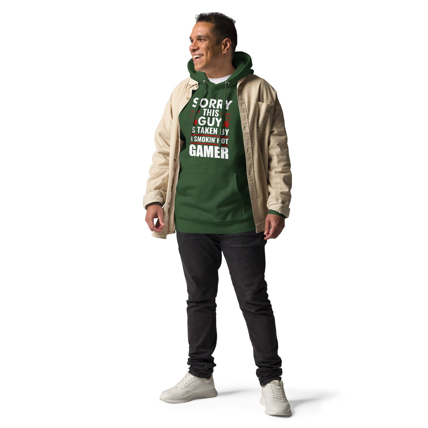 Sorry, this Guy is taken by a smoking hot Gamer - Unisex Hoodie by DarkByteGear