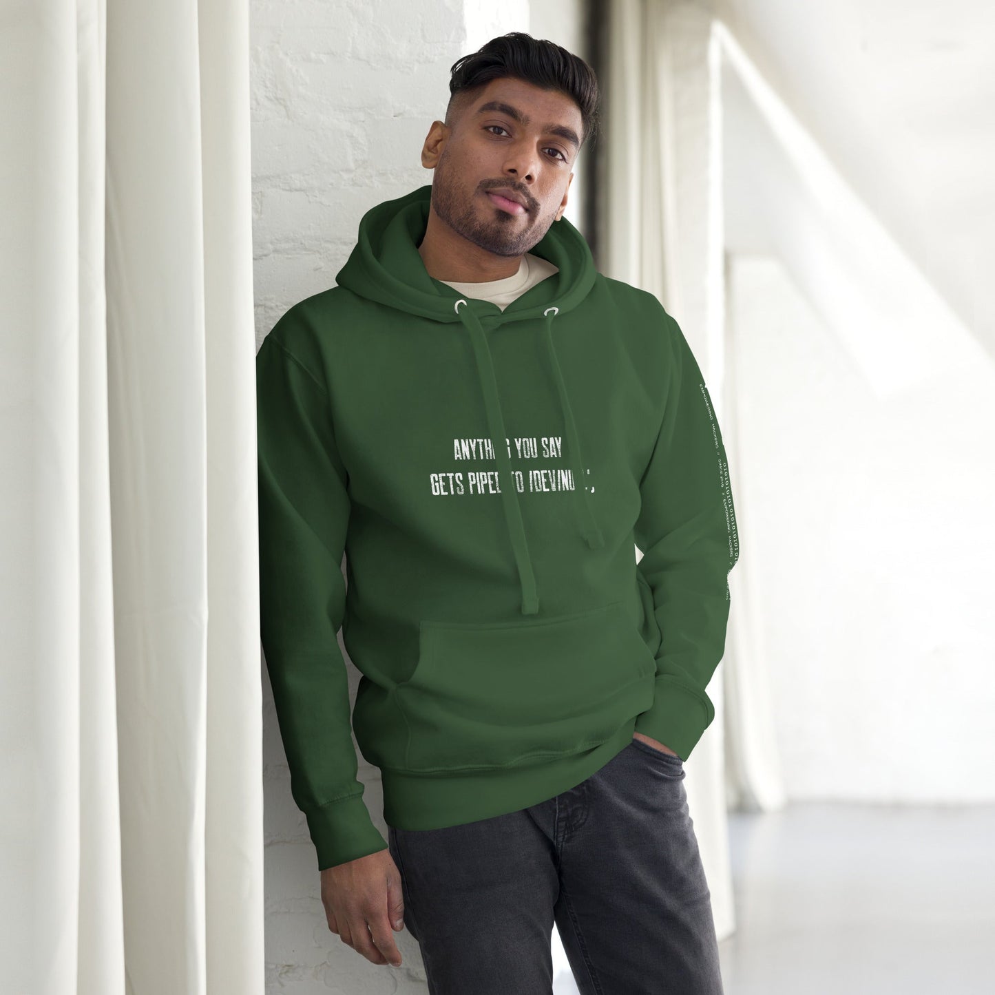 Anything you say Gets piped to devnull V1 - Unisex Hoodie by DarkByteGear