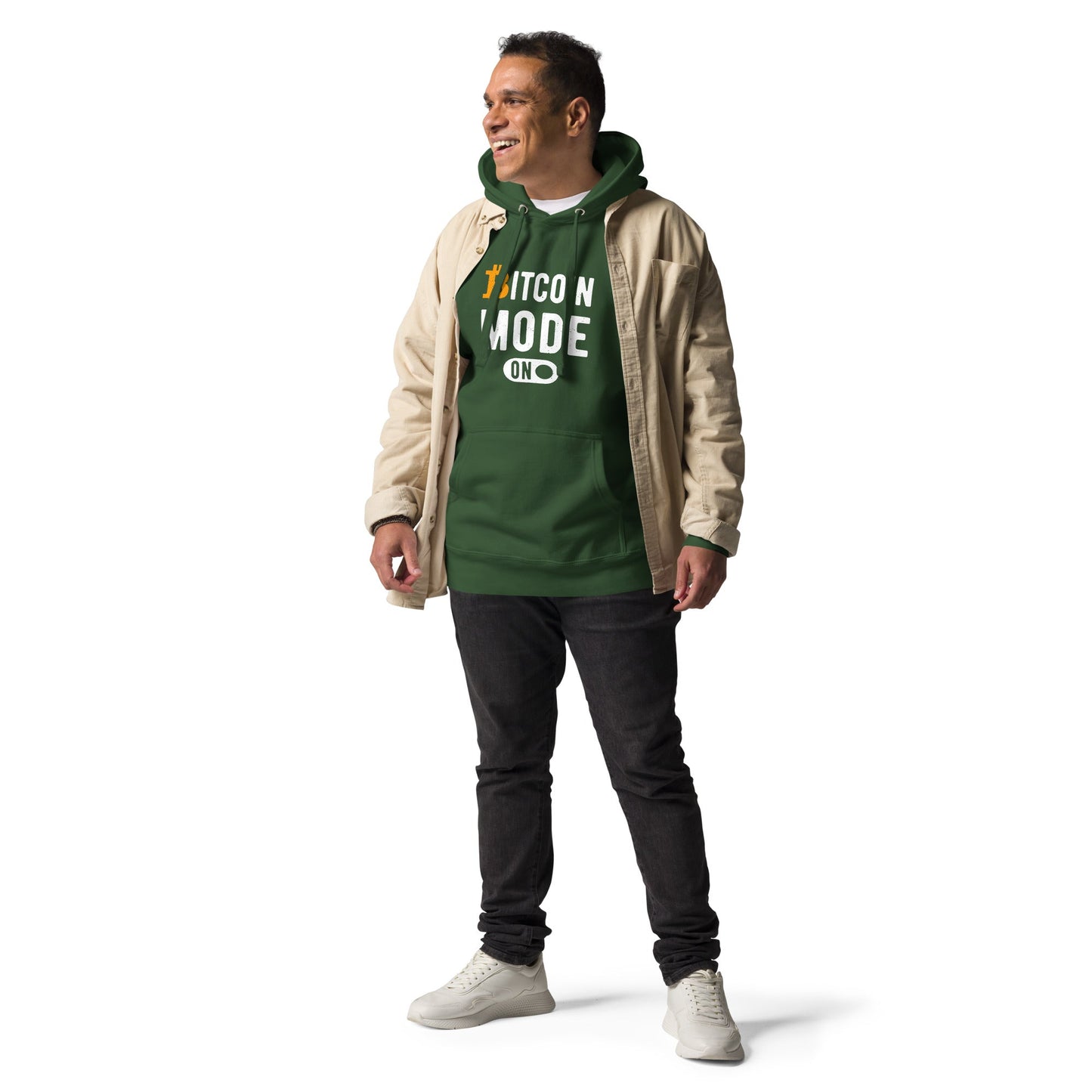 Bitcoin Mode is On Unisex Hoodie by DarkByteGear