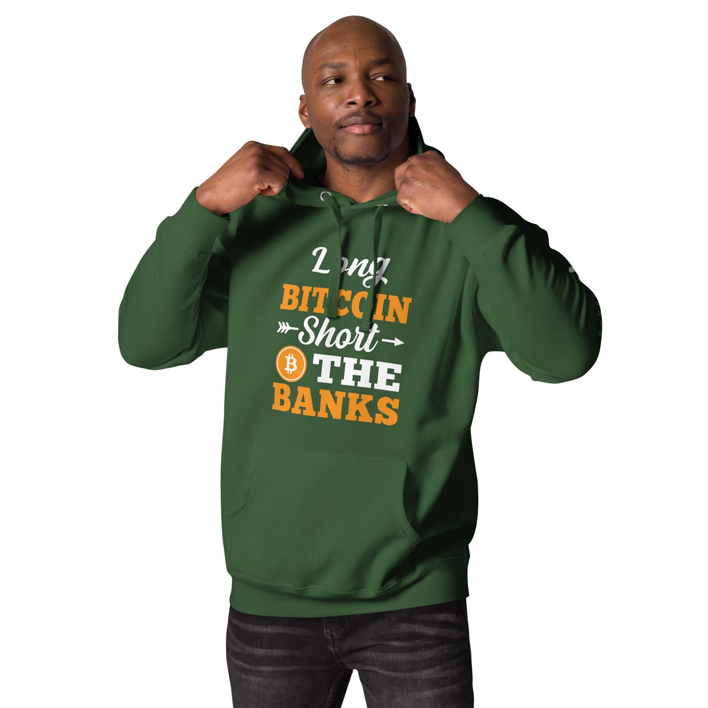Long Big Coin, Short the Banks - Unisex Hoodie by DarkByteGear